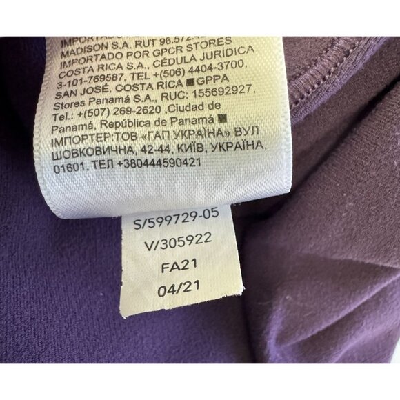 Athleta Salutation Stash Pocket II Cinch 7/8 Tight Deep Purple 599729 Women's XL - Picture 11 of 11